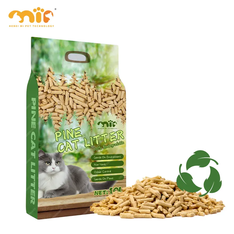 OEM ODM Factory Biodegradable Low Tracking Pine Wood Plant Cat Litter