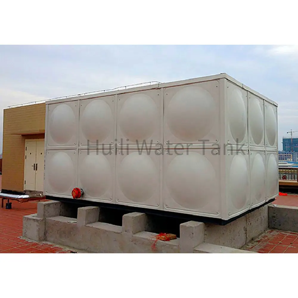 Serbatoio di acqua modulare modulare FRP GRP SMC di alta qualità serbatoio di acqua da 10000 litri in fibra di vetro per acqua piovana