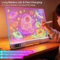 Tableau de Dessin Magique LED 2026, Autres Jouets Éducatifs, Tableau de Dessin LED Rechargeable pour Enfants, Cadeaux de Noël