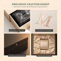 Vente en gros de papier rigide de luxe imprimé à la main en carton recyclable boîte-cadeau vide simple à fermeture magnétique avec insert en mousse
