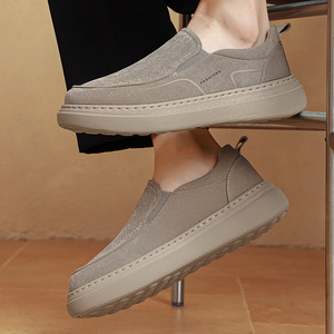 Chaussures décontractées respirantes à enfiler pour hommes Empire Pipe, bout rond, semelle en caoutchouc, couleur unie, style marche - Product Image 2
