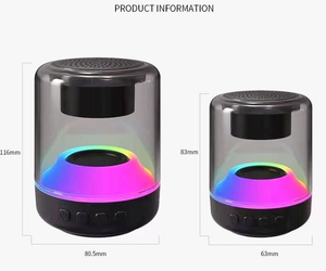 Lumière respiratoire Petit haut-parleur Caisson de basses lourd Haut-parleur extérieur à sept couleurs - Product Image 6