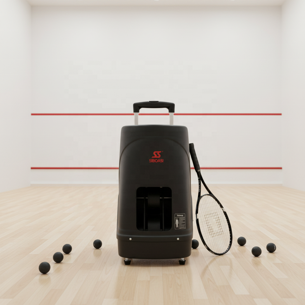 Intelligente Fernbedienung Konstante Temperaturheizung SIBOASI S336A Squash-Ballmaschine Squash-Ball-Schießmaschine****^^^^ https://www.siboasi.com