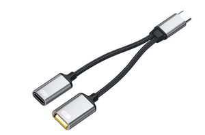 2-Trong-1 Type-C OTG Chuyển Đổi Adapter 30W Pd Nhanh Chóng Sạc USB 2.0 Cáp Mở Rộng USB C Dock Trạm Loại Hub Cho Điện Thoại Di Động - Product Image 2