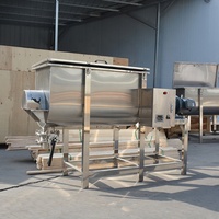 Mélangeur horizontal à double ruban en acier inoxydable 100 litres pour café instantané, lait en poudre, orge, sucre et gommage – Machine à mélanger