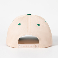 Casquette de baseball structurée à 5 panneaux avec logo brodé bicolore tendance