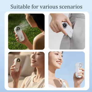 Mini Ventilador de Mano de Alta Velocidad con Pantalla Digital, 1800mAh, Tres Velocidades de Viento Ajustables, Motor sin Escobillas - Product Image 3