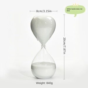 Vente en gros d'horloges à sable en verre personnalisées de luxe décoratives sur mesure de 30 minutes - Product Image 6