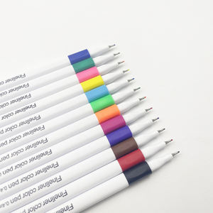 Set de stylos marqueurs permanents avec logo personnalisé, dessin de croquis au trait fin, stylo Fineliner de couleur artistique en plastique durable - Product Image 3