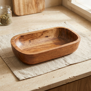 Support de bougie en bois de manguier fait main, style rustique, pour décoration de table, mariage, fête, à prix abordable. - Product Image 3