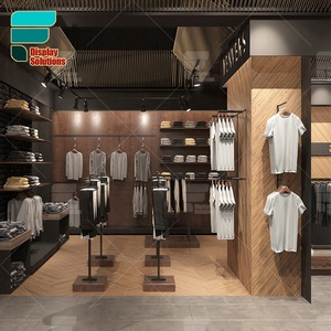 Muebles de Madera para Tienda de Ropa Masculina con Estilo Moderno, Mobiliario para Tienda Minorista, Interior de Tienda de Ropa para Salón de Belleza - Product Image 4