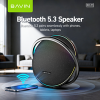 BAVIN Vente en gros TOP PROMO BM39 Haut-parleur sans fil Bluetooth 5.3 avec subwoofer actif Super Bass et qualité sonore Hi-Fi