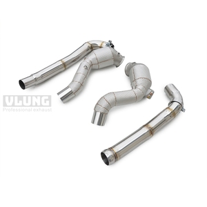 Collecteur d'échappement isolé pour <span class=keywords><strong>Mercedes</strong></span> <span class=keywords><strong>AMG</strong></span> M178 C190 GT GTC <span class=keywords><strong>GTS</strong></span> GTR, tube avant en acier inoxydable, raccord de collecteur d'échappement - Product Image 5