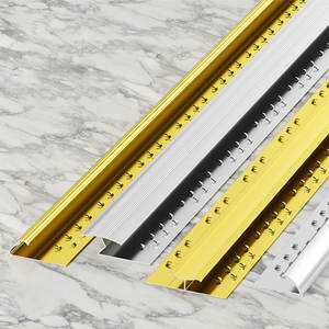 Bordure de marche d'<span class=keywords><strong>escalier</strong></span> en aluminium moderne antidérapante facile à installer pour hôtel, intérieur/extérieur, <span class=keywords><strong>carrelage</strong></span> et tapis - Product Image 2