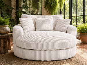<span class=keywords><strong>Fauteuil</strong></span> en velours côtelé crème, canapé sectionnel surdimensionné, rembourrage en éponge, housse pour salon, coin lecture, chambre à coucher, coin de bureau à domicile - Product Image 1