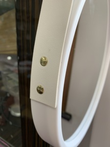 Miroir mural rond doré <span class=keywords><strong>2022</strong></span>, cadre en plastique suspendu <span class=keywords><strong>de</strong></span> 30CM, grand cercle noir doré, pour <span class=keywords><strong>salle</strong></span> <span class=keywords><strong>de</strong></span> bains, salon et entrée - Product Image 6