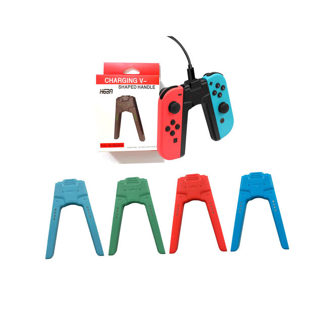 EParthub Wholesale Mini Portable ABS Joy-Con Gamepad for NS Switch with Rechargeable V-Type Charger Stand