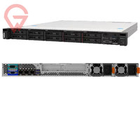 Serveur en rack ThinkSystem SR250 V3 Intel DDR5 128 Go 5600 MHz 6300 processeurs SAS SATA SSD PCIe RAID Alimentation 800 W pour