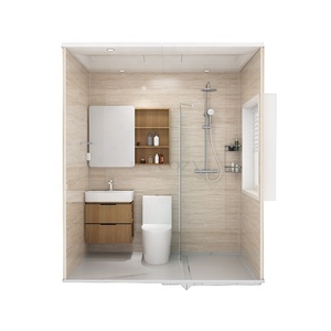 Modern prefab bathroom shower cabin prefab bathroom toilets BUJ1420