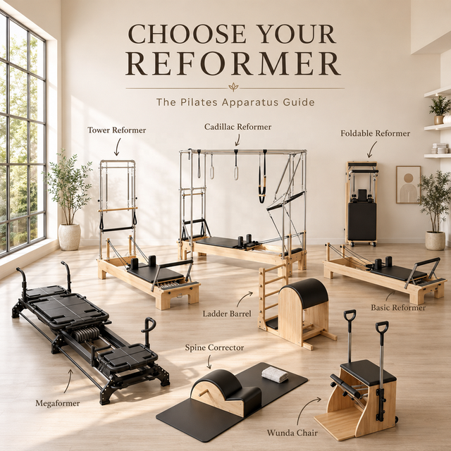 ZENJOY Professional Custom Color & Logo Pilates Reformer Stability Chair Ladder Barrel Spine Corrector Tower Reformer