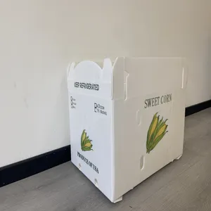 Caixa de papelão para frutas frescas, caixa de banana e vegetais, caixa móvel para frutas e milho, frete por atacado