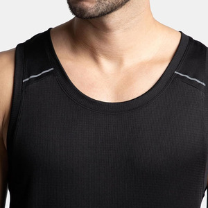 Custom Logo Eco-Friendly Quick Dry Tank Top Lightweight Muscle <b>Singlet</b> Best Quality Made in Pakistan Breathable Tank Top <b>For</b> <b>Men</b> - Product Image 4