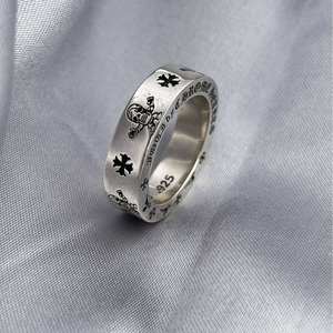 Bague Crow Core Eternal Iris, version haut de gamme, rétro, style européen et américain, en cuivre plaqué or, bague de queue, bague florale gothique imposante, Ins - Product Image 6