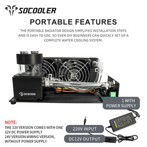 소쿨러 산업용 수냉 모듈 3D 프린팅 의료용 듀얼 팬 수냉식 키트, 컴퓨터 부품 AC-160 - Product Image 6