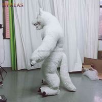 Costume gonflable unisexe professionnel taille XL, costume de loup roi, anime, peluche personnalisée, mascotte pour les fêtes du Nouvel An et d'Halloween