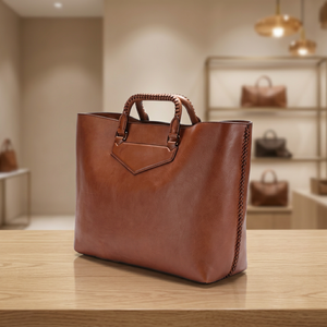 BS INTERNATIONAL OEM ODM Bolsos de Mano Casuales de Cuero 100% Original Personalizables para Mujer con Cierre de Cremallera y Correa Cruzada - Product Image 2