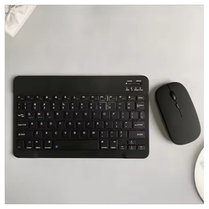 Clavier et souris sans fil silencieux ergonomiques de 10 pouces, 78 touches, 2,4 GHz, Bluetooth, mini, <span class=keywords><strong>pour</strong></span> téléphones mobiles, tablettes, ensembles combinés - Product Image 3