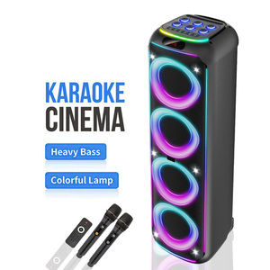 Altavoz Inalámbrico WGY-8883 de 4*8 Pulgadas, Subwoofer <span class=keywords><strong>Estéreo</strong></span> para Fiestas, Luces RGB de Colores, Ideal para Eventos, DJ, HIFI, Karaoke, Altavoces BT - Product Image 1