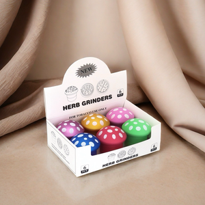 2024 nuovo prodotto 68mm 4 parti Bob zinco smerigliatrice tabacco portatile per fumare smerigliatrice di tabacco smerigliato a fungo - Product Image 1