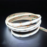 Bande LED COB double CCT adressable avec IC, effet eau courante, DC24V 3000K 6500K, lumière linéaire pour décoration intérieure