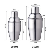 Ensemble de Shaker à Cocktail en acier inoxydable, 550/750ml, filtre à glace, barman, shaker, barman, ustensiles de Bar, outils de cuisine