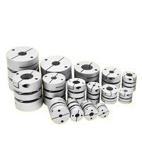 Accouplement à diaphragme simple/double en alliage d'aluminium, accouplement élastique à couple élevé pour vis mère de servomoteur