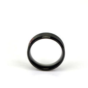Nuovo Design 8MM <span class=keywords><strong>V</strong></span> per anelli di movimento <span class=keywords><strong>Vendetta</strong></span> per uomo anello in acciaio inossidabile placcato nero <span class=keywords><strong>V</strong></span> Symbol Rings - Product Image 6