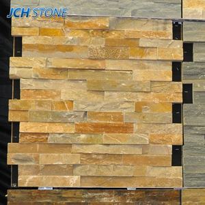 Carrelages de sol en ardoise <span class=keywords><strong>dorée</strong></span> jaune naturelle Pavage Mur face à la <span class=keywords><strong>pierre</strong></span> de culture - Product Image 3