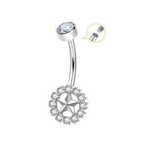 Bijoux de piercing en titane G23, anneau de nombril hypoallergénique, bijoux de corps personnalisés en titane G23, zircon mignon, bijoux de mariage - Product Image 3