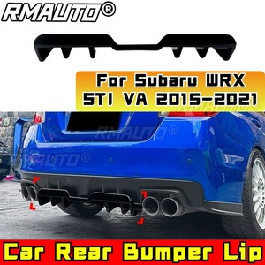 For Subaru WRX STI VA <b>Car</b> Rear Bumper Lip Gloss Black <b>Car</b> Rear Bumper Spoiler <b>Diffuser</b> Body Kit For Subaru WRX STI VA 2015-2021 - Product Image 2