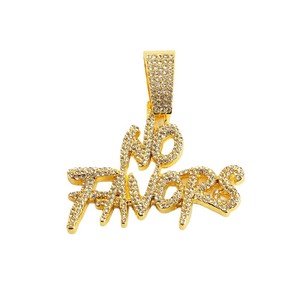 Collar de Cadena Cubana con Colgante de Monograma Hip Hop, Estilo Moderno para Discoteca, Collar de Cadena Cubana a la Moda - Product Image 5