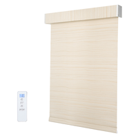 Persianas Enrollables Eléctricas con Motor Recargable Integrado, Tamaño Personalizado, Control Remoto Silencioso, Cortinas Inteligentes para Ventanas de Hogares Modernos y Dormitorios