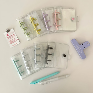 Transparent Binder PVC Kpop Photocard Card <strong>Book</strong> 3 Holes Notebook Loose <strong>Leaf</strong> Journal Photo Storage <strong>Book</strong> School Stationery - Product Image 5