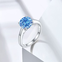 Bijoux exquis S925 Sterling Silver Cubic Crystal 5A Zircon Ladies Ring peut être utilisé pour la confession de fiançailles