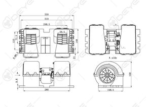 0018308708 HVAC voiture 24V DC Aircon chauffage ventilateur moteur ventilateur assemblage résistance avec résistance de contrôle électrique pour mercedes-benz - Product Image 6