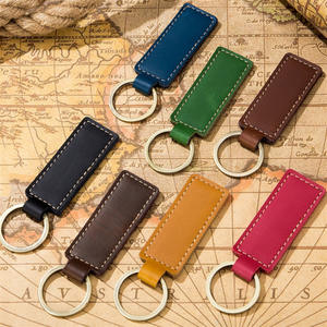 Pendentif rétro en cuir <span class=keywords><strong>de</strong></span> vachette Mad Horse, étui à clés <span class=keywords><strong>de</strong></span> voiture en cuir pleine fleur véritable, porte-clés cadeau en cuir - Product Image 1