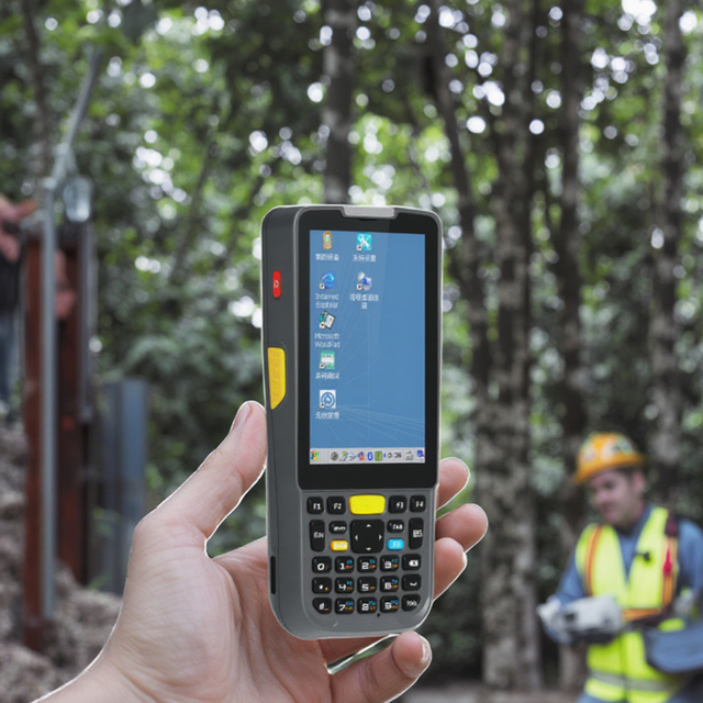 Professional Wince 6.0 3.7 IP54 Handheld PDA Mobile Industrial Scanner 1D 2D Infrared RFID NFC Rugged Data Collector Stock