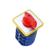 LW5-H12 3P 63A 1-0-2 Interruptor Selector Rotativo de Leva IP41 con Rotación de 180°, de Plástico y Metal, para Instrumentos, 690V 100000