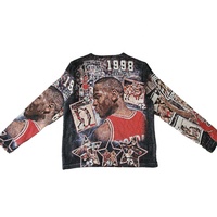 Nouveauté 2026 : Vestes en tapisserie tissée à motif vintage de basket-ball et d'anime pour la saison de printemps