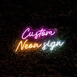 Fast Delivery Neon Wall Signs Light Happy Birthday Led Neon Sign For Room Aalon Wedding Decor Acrylic Letters Decorations